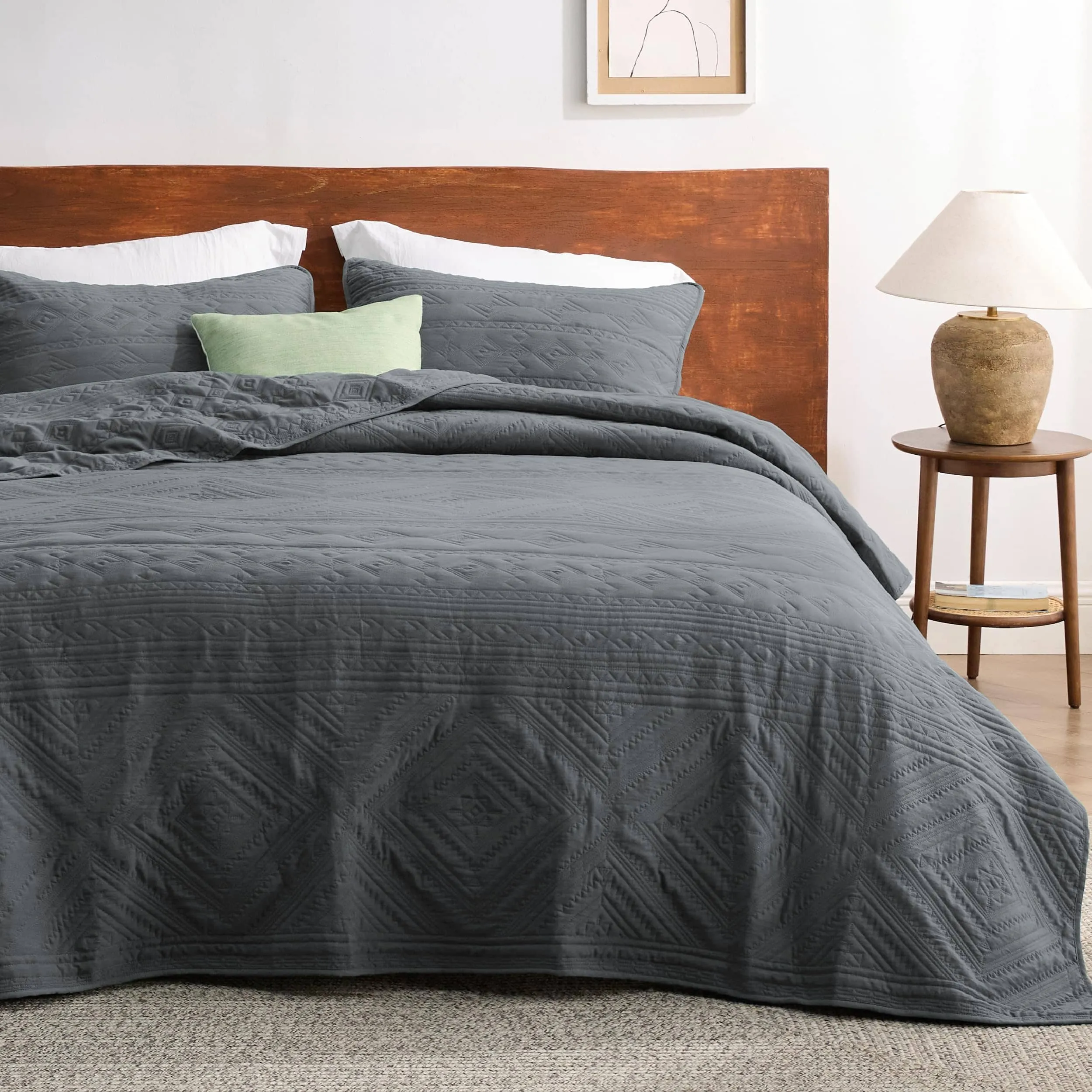 Prewashed Microfiber Quilt Set