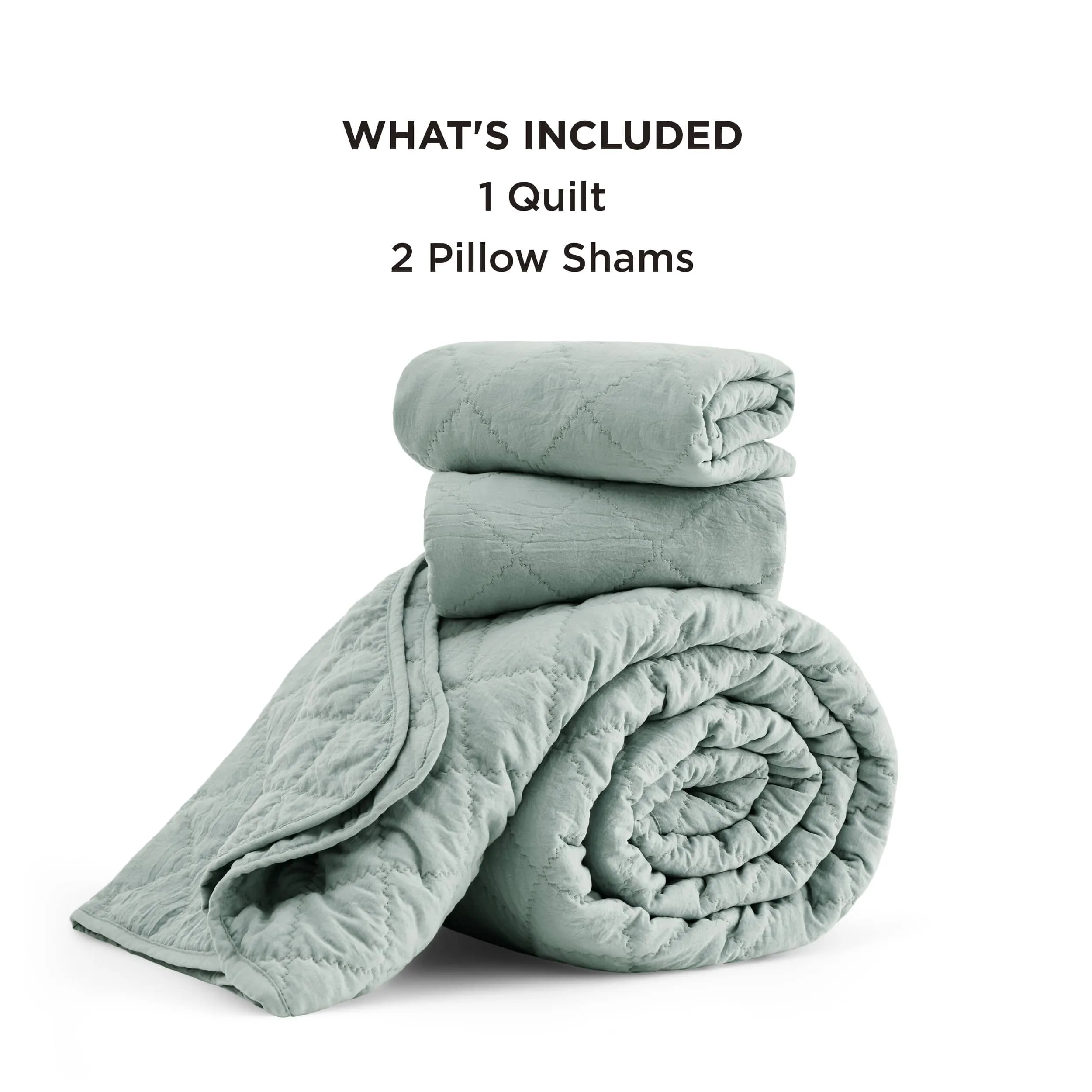 Prewashed Microfiber Quilt Set