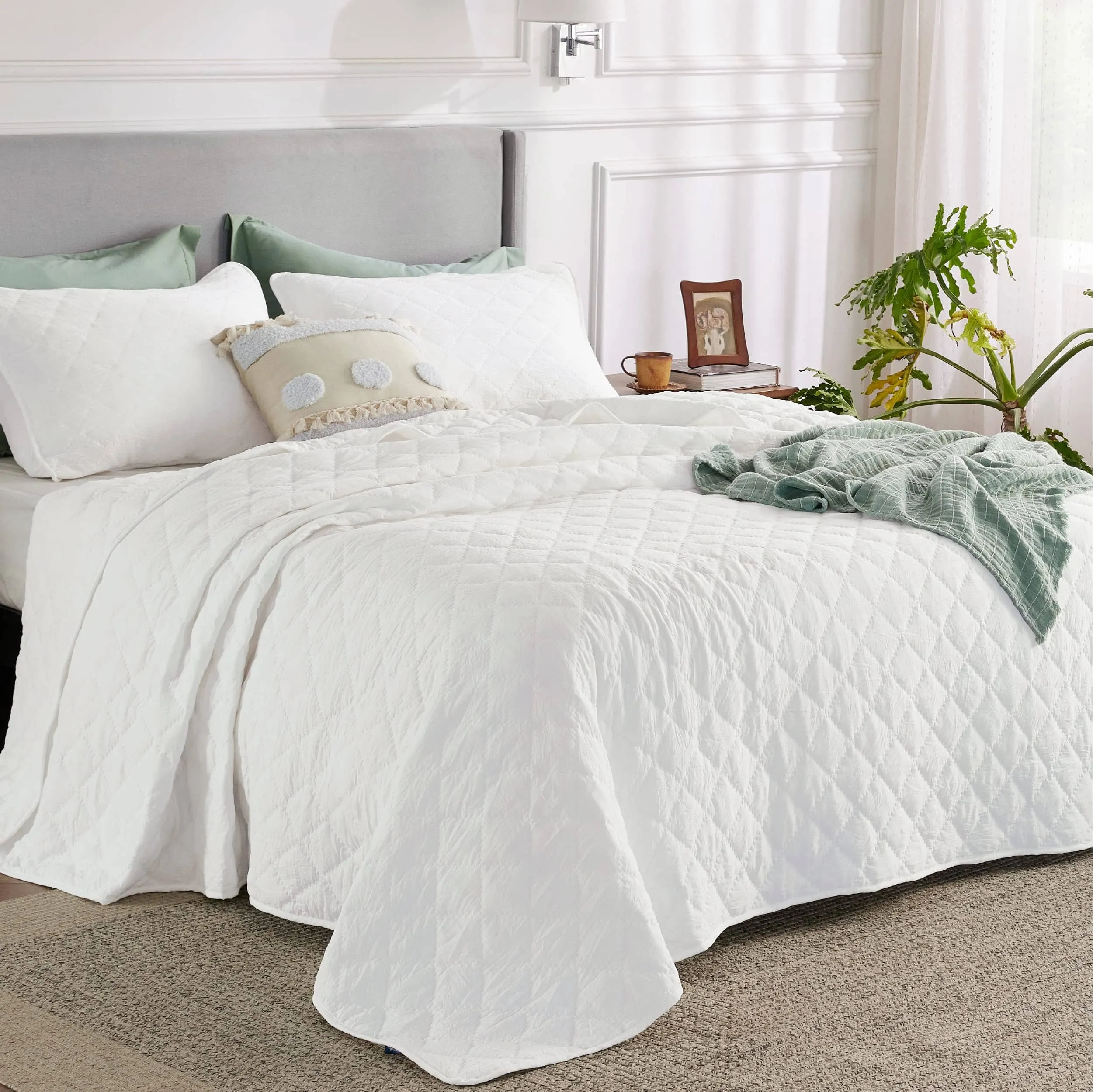 Prewashed Microfiber Quilt Set