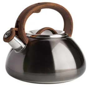 Primula PAGM1-6225 Tea Kettle, 2.5 qt Capacity, Soft Touch Handle, Stainless Steel, Gunmetal :EA: QUANTITY: 1