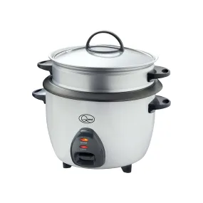 Quest 400W Rice Cooker & Steamer with Keep Warm Function, 1L/Non-Stick Inner Pot/Cooks Rice & Makes Healthy Steamed Vegetables/Includes Spatula & Measuring Cup