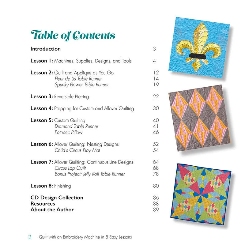 Quilt with an Embroidery Machine in 8 Easy Lessons™ - eBook