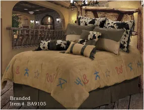 "Branded" Western 5-Piece Bedding Set - Super Queen