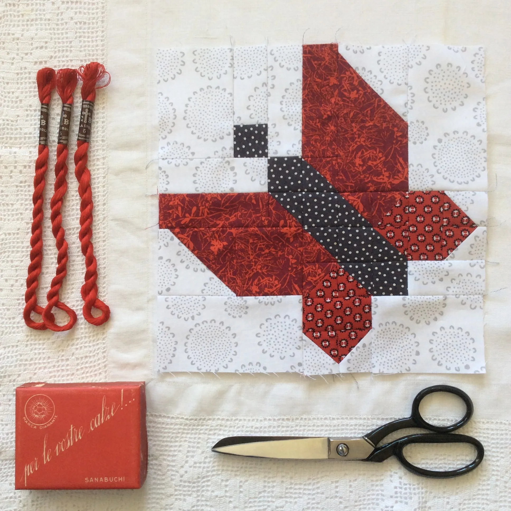 Red Manor House Quilt Pattern