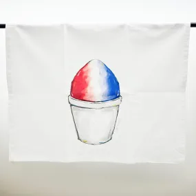 Red, White & Blue Sno Cone Tea Towel