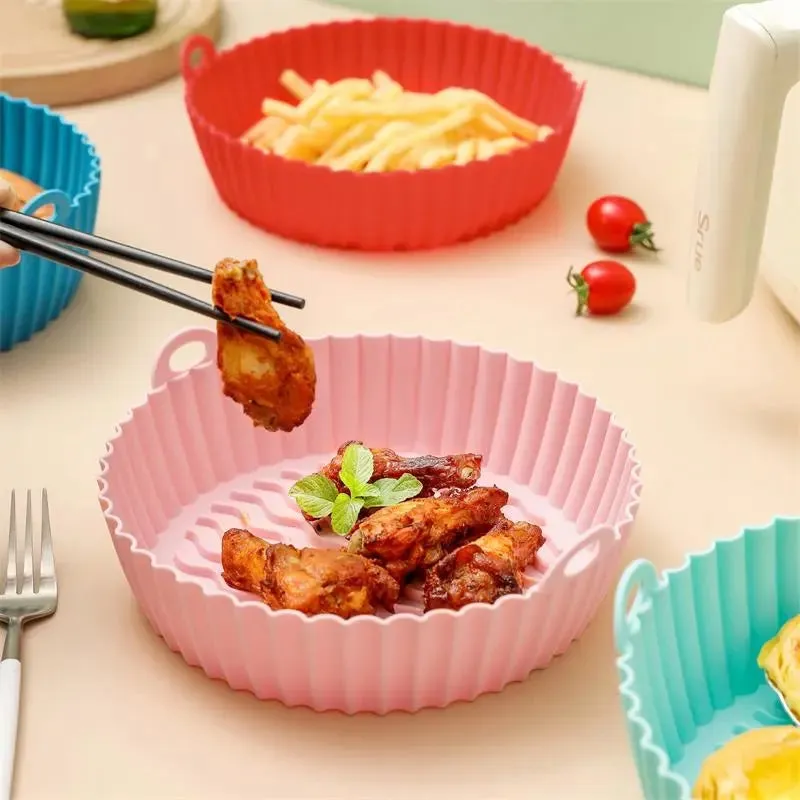 REUSABLE SILICONE AIR FRYER PAN