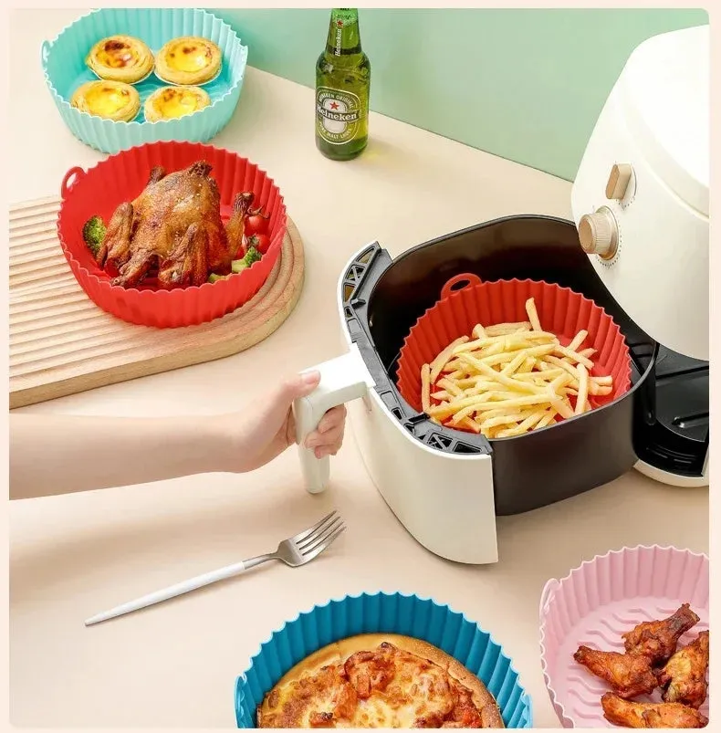 REUSABLE SILICONE AIR FRYER PAN