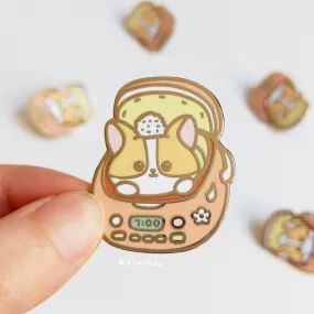 Rice Cooker Corgi Enamel Pin