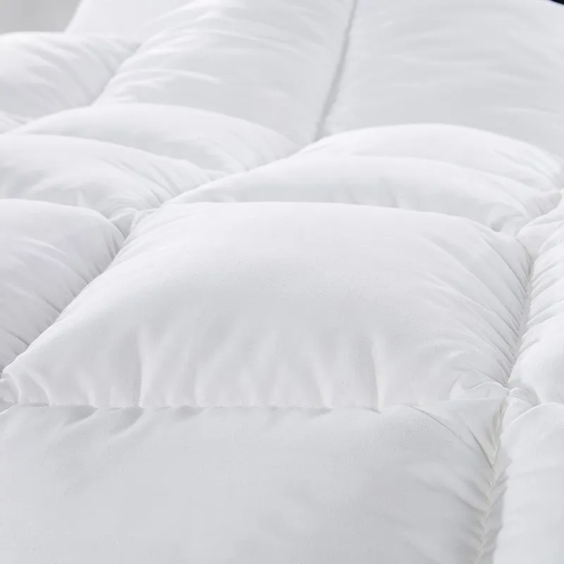 Royal Comfort Quilt 50% Duck Down 50% Duck Feather 233TC Cotton Pure Soft Duvet Double White