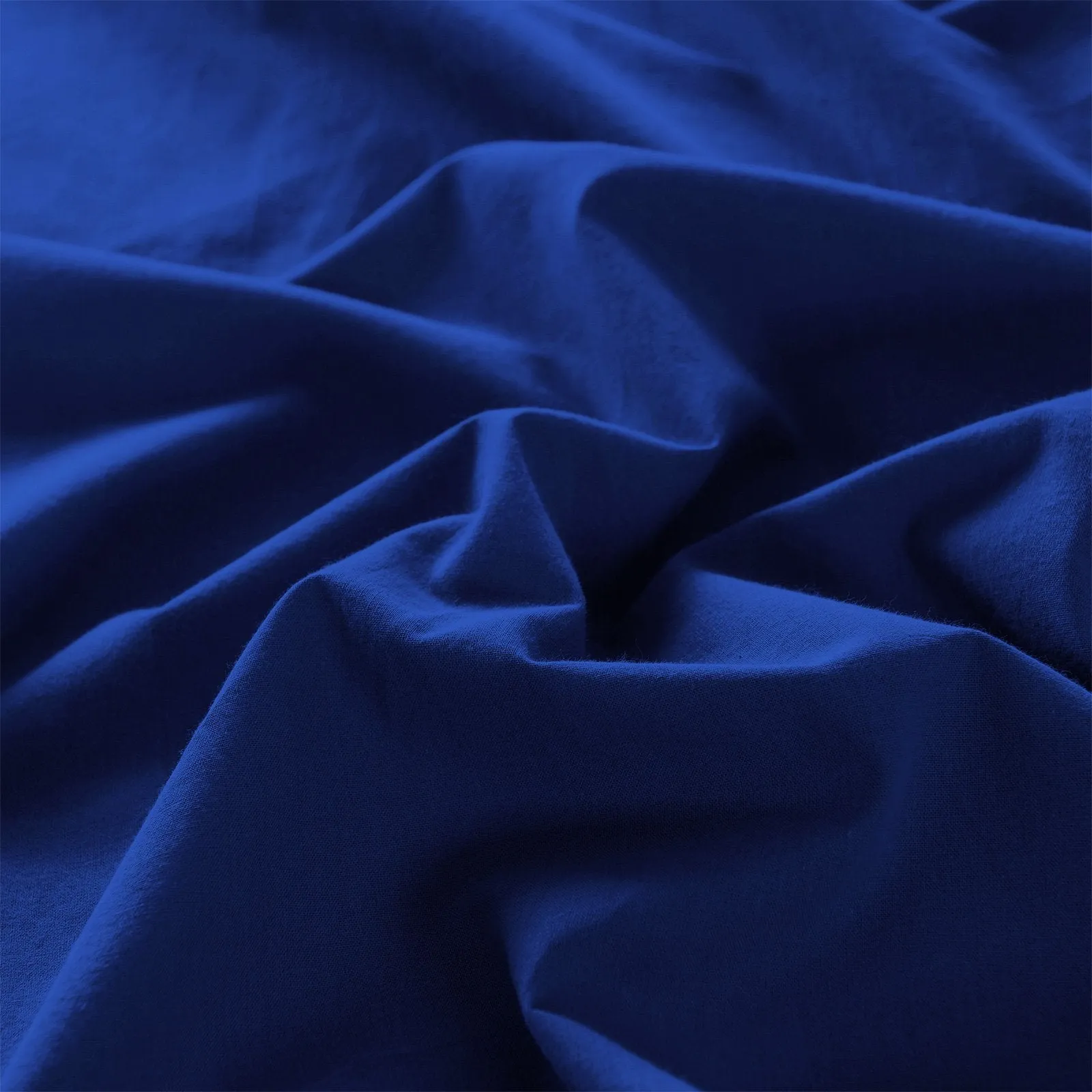 Royal Comfort Vintage Washed 100% Cotton Quilt Cover Set Bedding Ultra Soft King Royal Blue