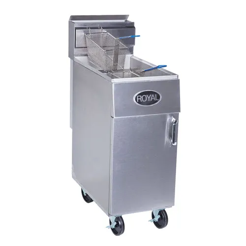 ROYAL RANGE REEF-35 gas fryer with 35 lb. oil capacity and 72,000 BTU/hr.