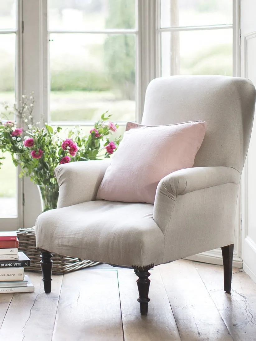 SAMPLE SALE<br>Rose Linen Cushion Cover