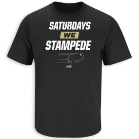 Saturdays We Stampede T-Shirt for Colorado College Football Fans (SM-5XL)