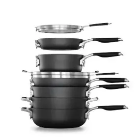 Select by Calphalon with AquaShield Nonstick 9pc Space-Saving Cookware Set