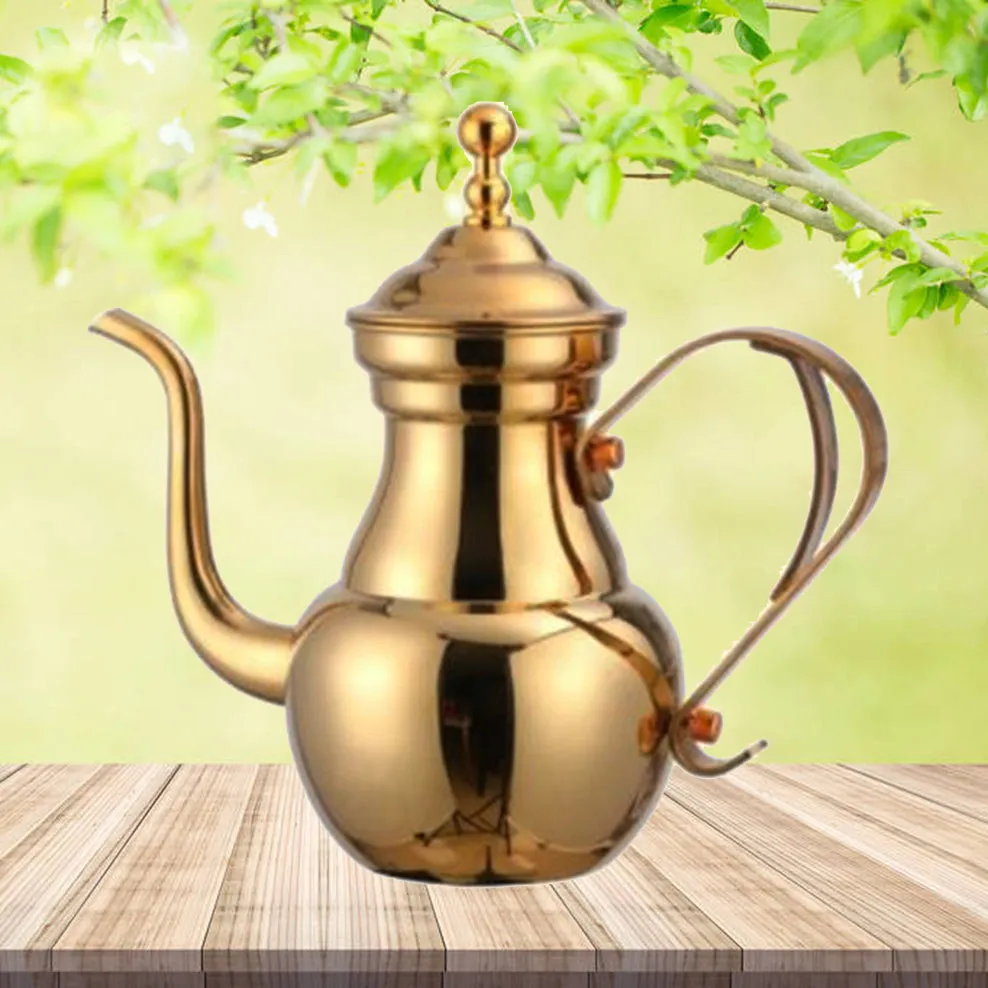 Stainless Steel Teapot Restaurant Retro Royal Teapot With Tea Strainer