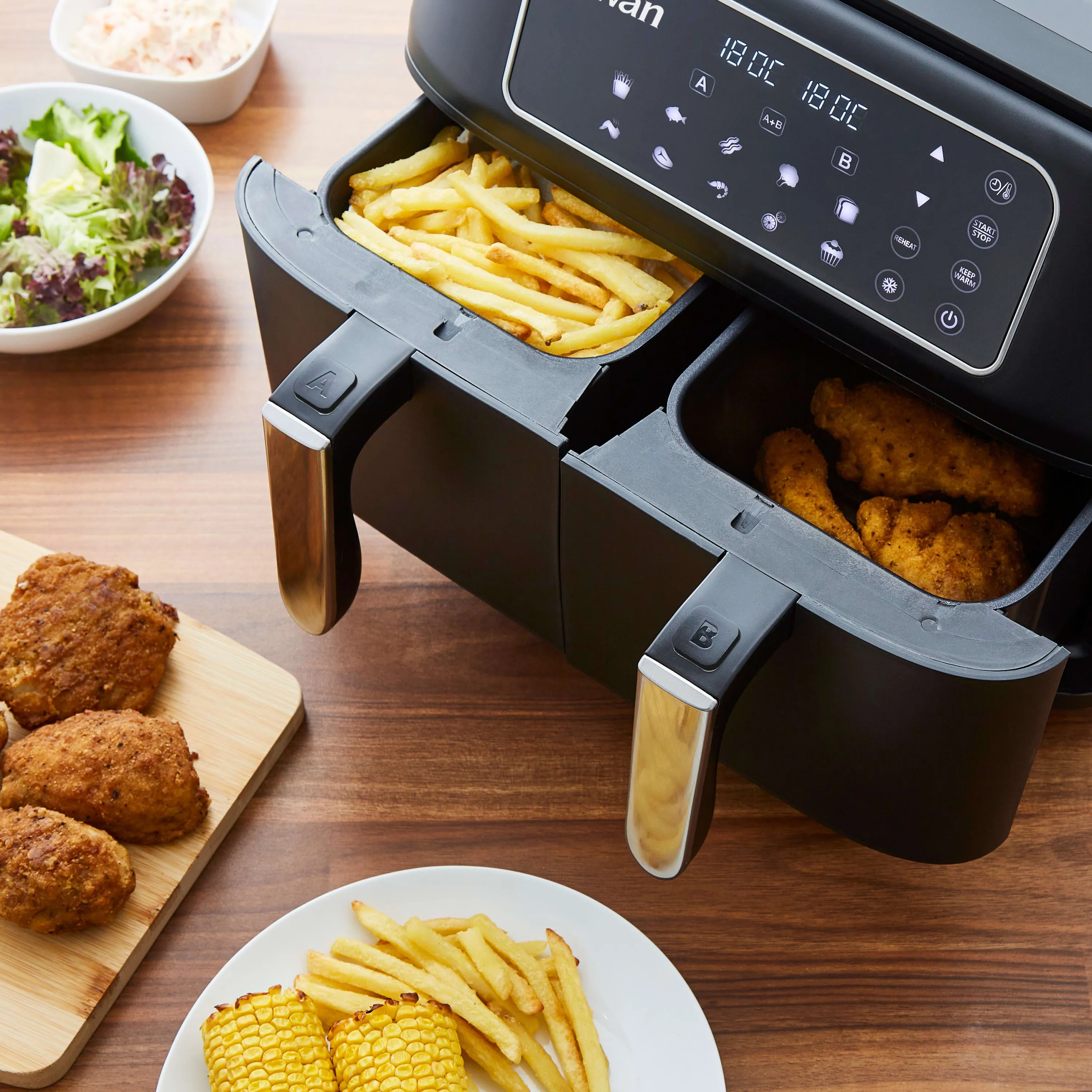 Swan Duo 13 in1 8L Dual Basket Air Fryer