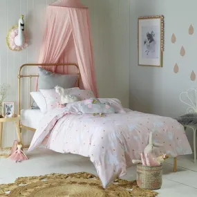 Swan Princess Girls Pink Quilt Cover Set