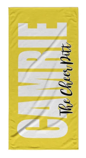 TEAM - PERSONALIZED SOLID BOLD PREMIUM BEACH TOWEL