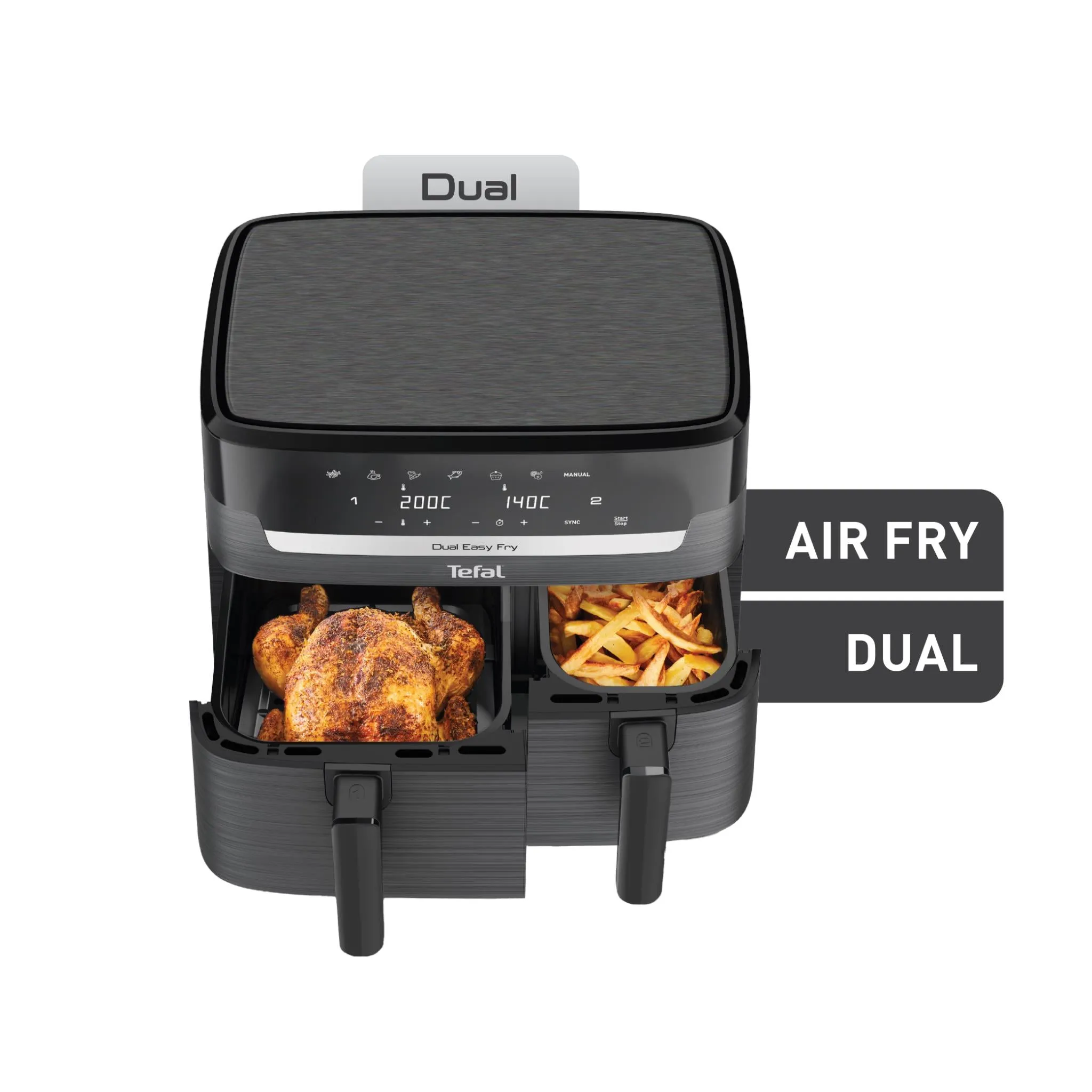 Tefal 8.3L Dual Easy Fry Essential Air Fryer