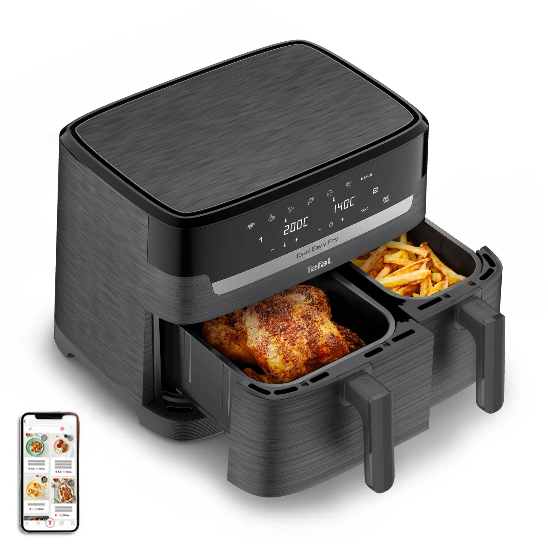 Tefal 8.3L Dual Easy Fry Essential Air Fryer