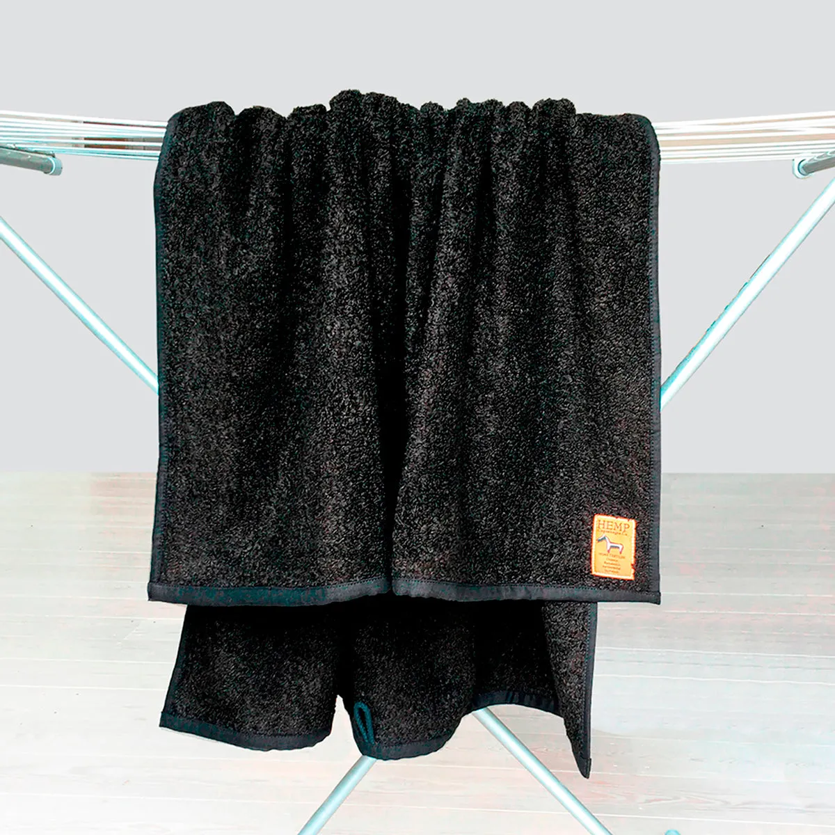 Terry Towels 100% Hemp Black (GOTS)