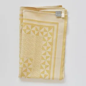 Tessitura Pardi Geometrico Yellow kitchen towel