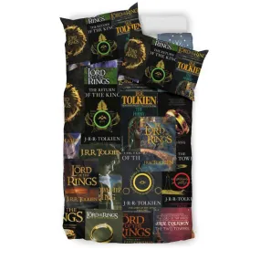 The Lord Of The Rings Book Covers Bedding