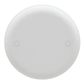 Thomas & Betts Carlon Ceiling Fan Box Cover, Round, Blank, 4-Inch Diameter, White