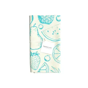 Turquoise Fruit Natural Cotton Kitchen Towel