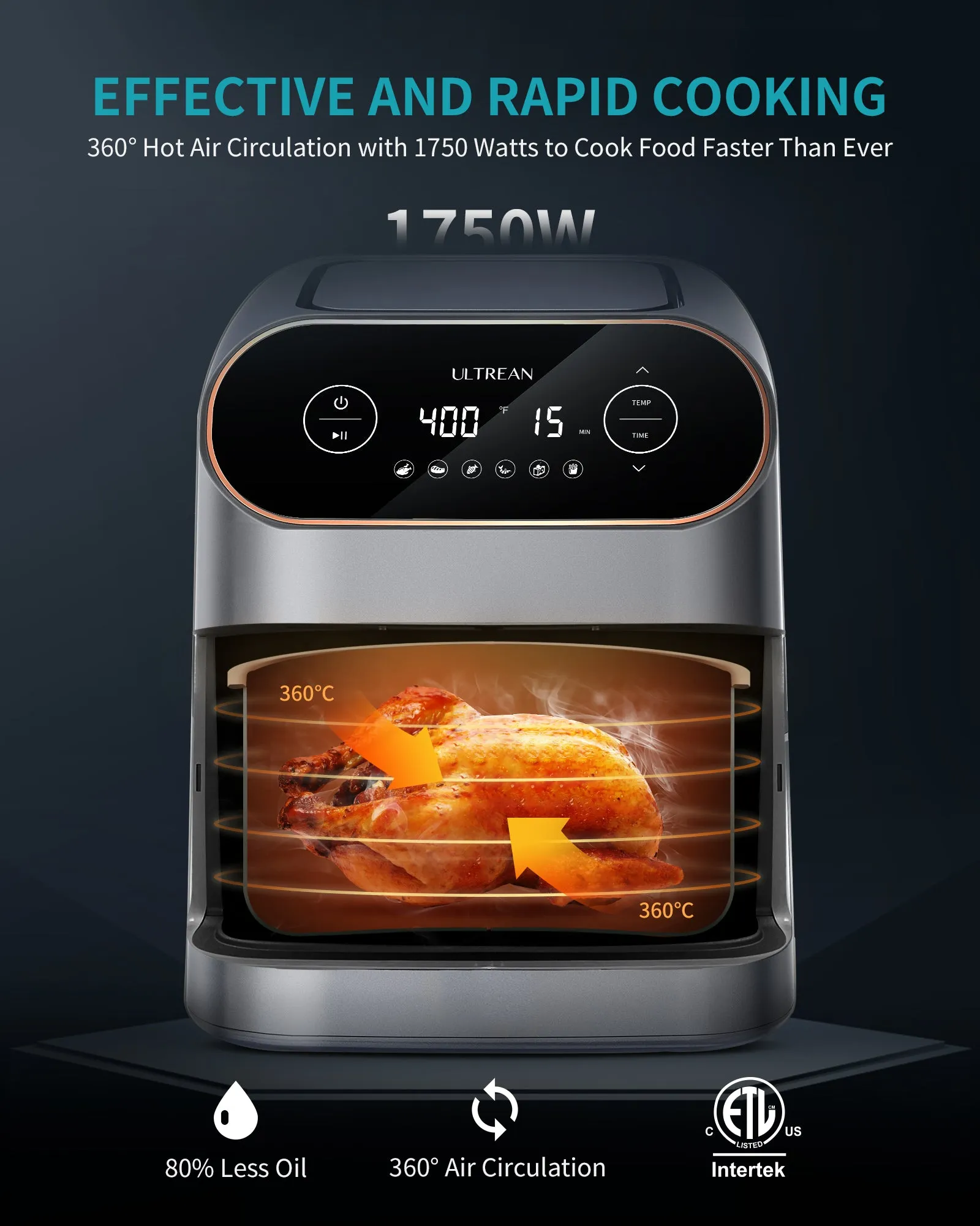 Ultrean 9 Quart Air Fryer