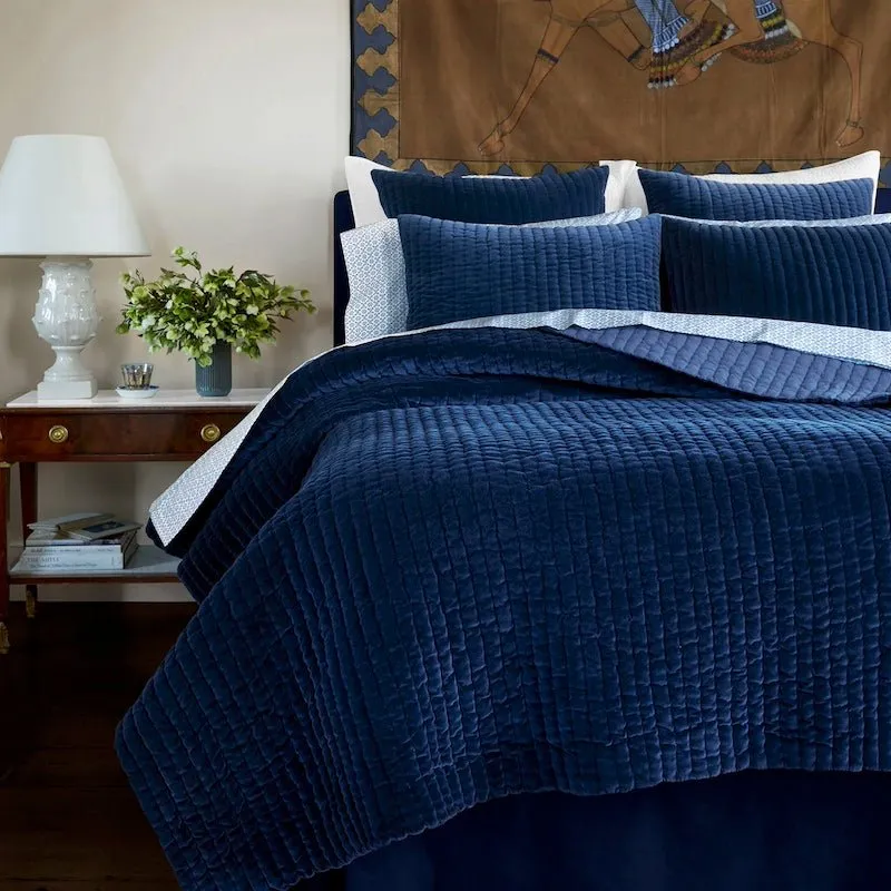 Velvet Indigo Quilt by John Robshaw