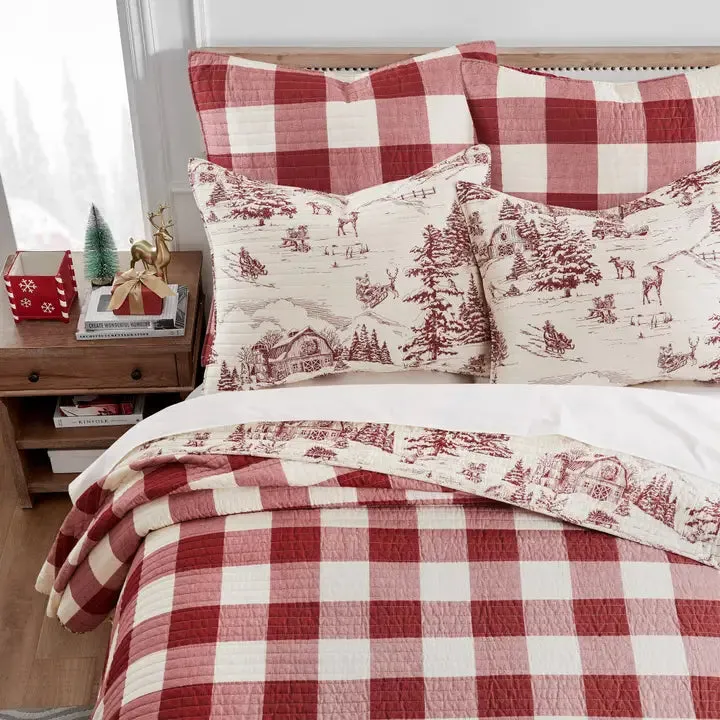 Vintage Sleigh Quilt Set