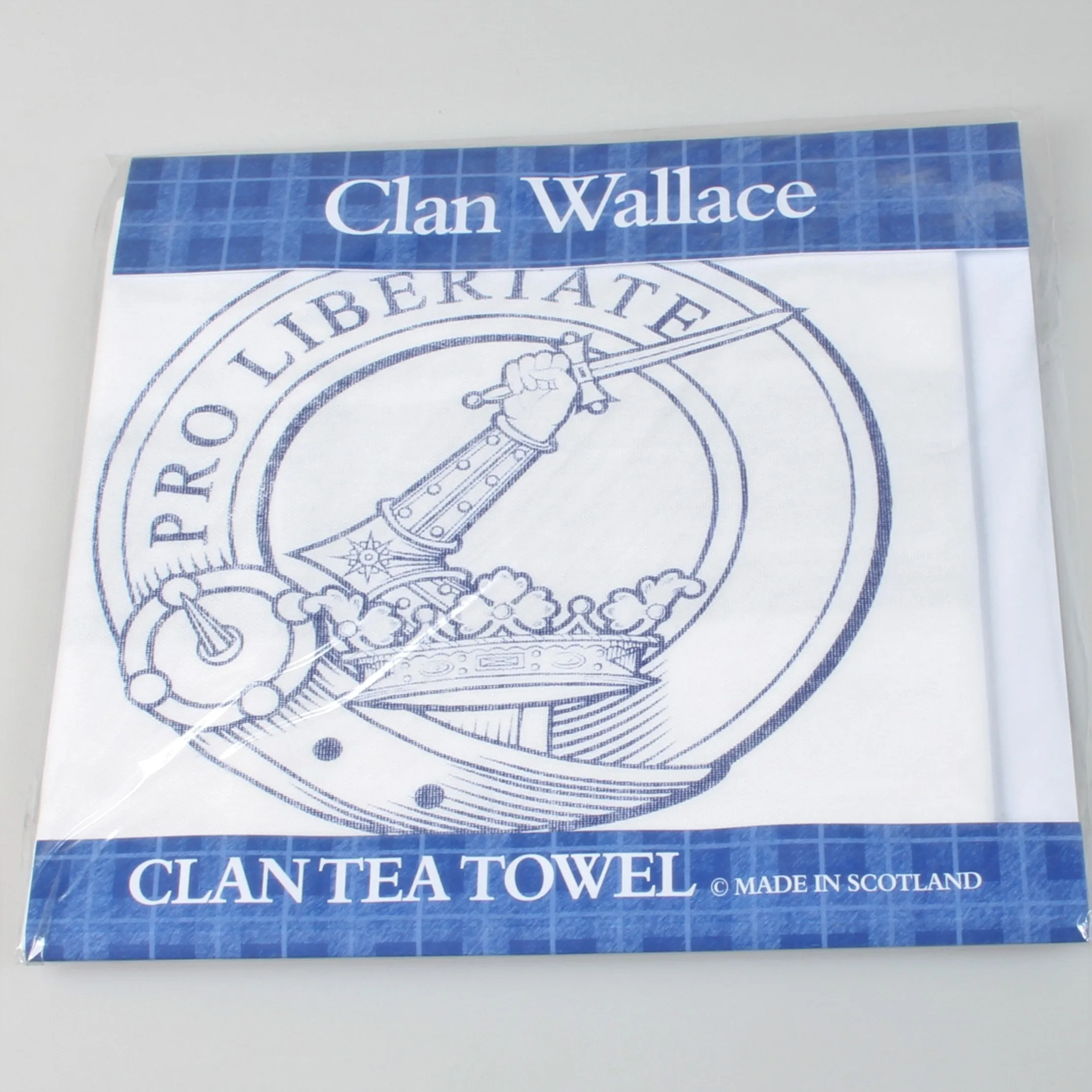 Wallace Clan Crest Tea Towel (To Clear)